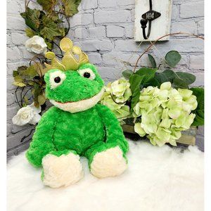 Cuddle Factory Plush Frog Prince Stuffed Animal with Crown Soft 15" Toy